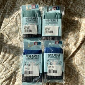 Duluth Trading Co Buck Naked Boxer Briefs - Teal and Blue